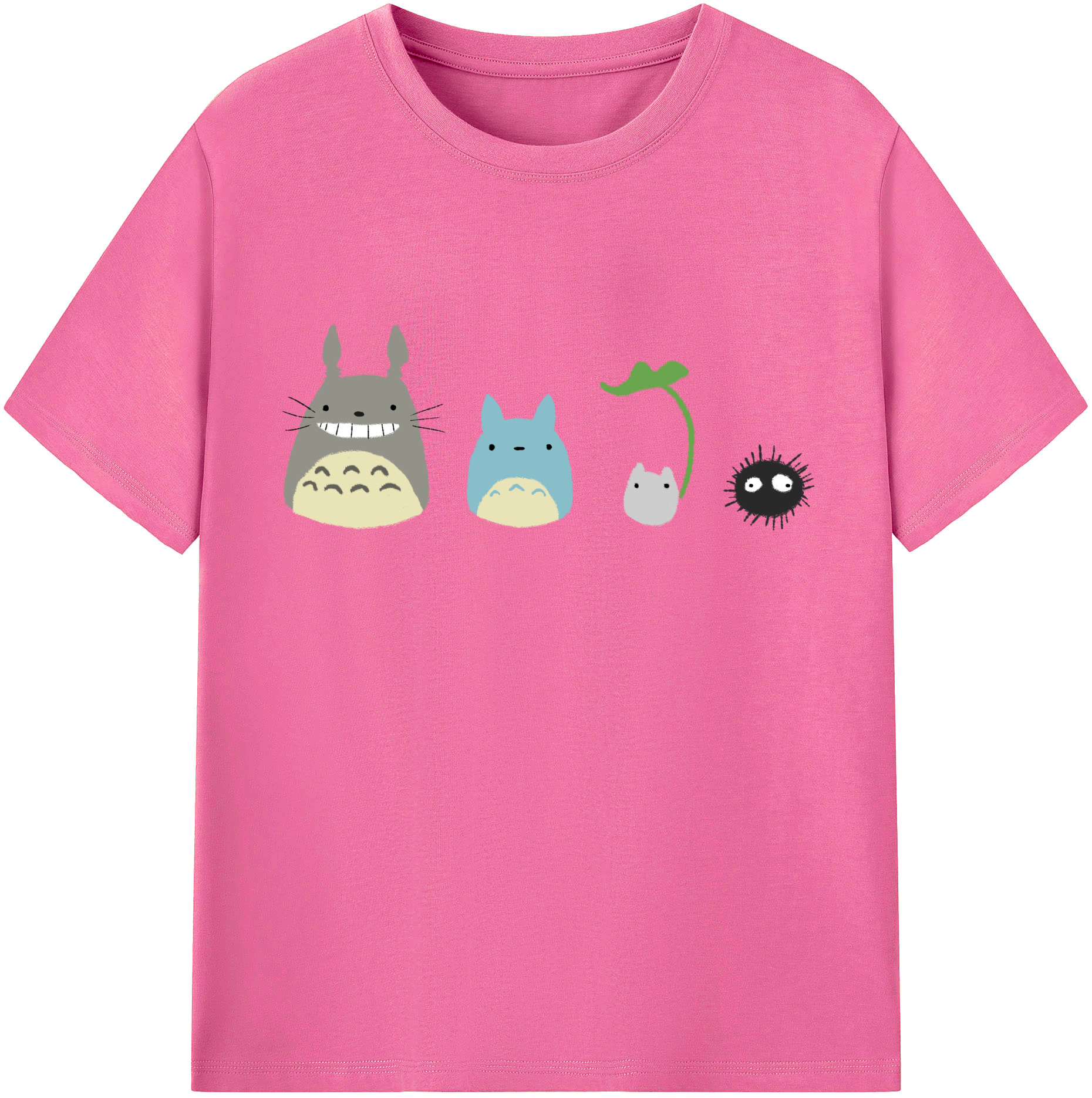 （画像用） となりのトトロ 草壁メイ 草壁サツキ My Neighbor Totoro Satsuki Kusakabe Mei Kusakabe レディースカジュアルプリントTシャツ（綿100％）